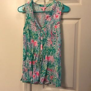 Lilly Pulitzer Sleeveless Sarasota Top - On Parade